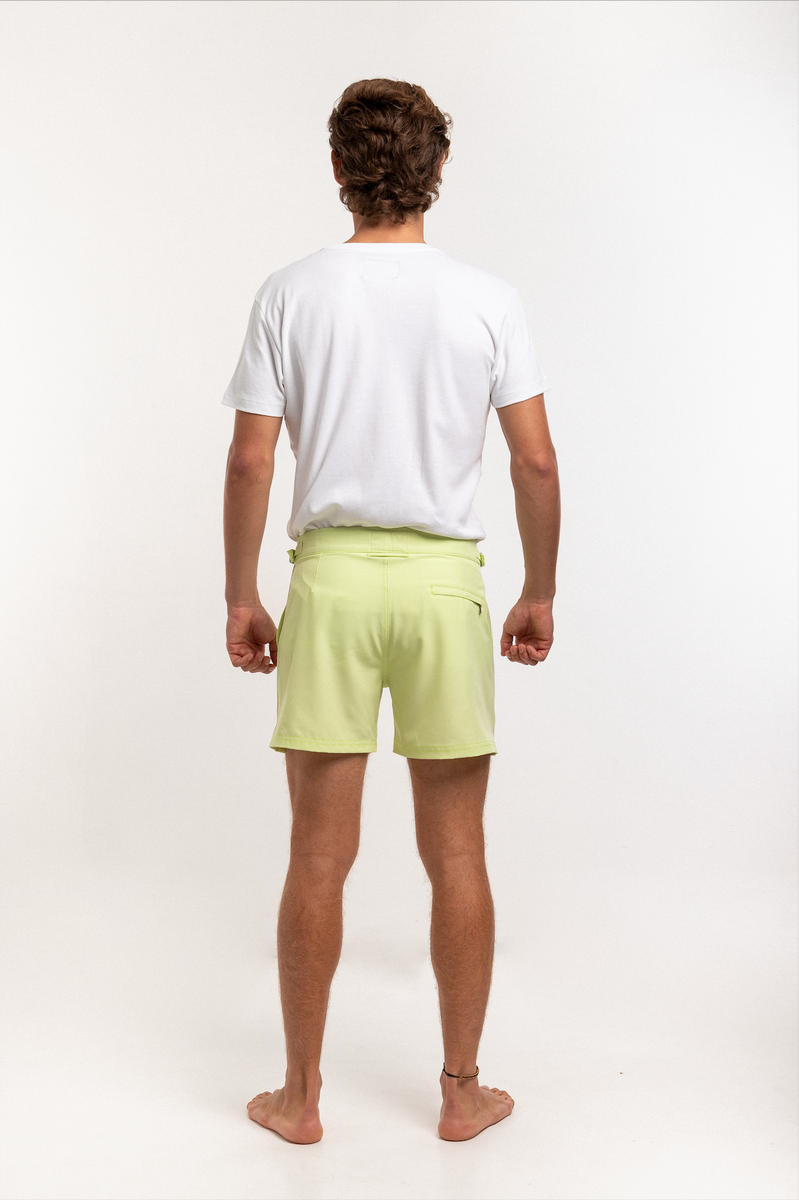 Tropez Lemon Swim Trunks Romero & McPaul