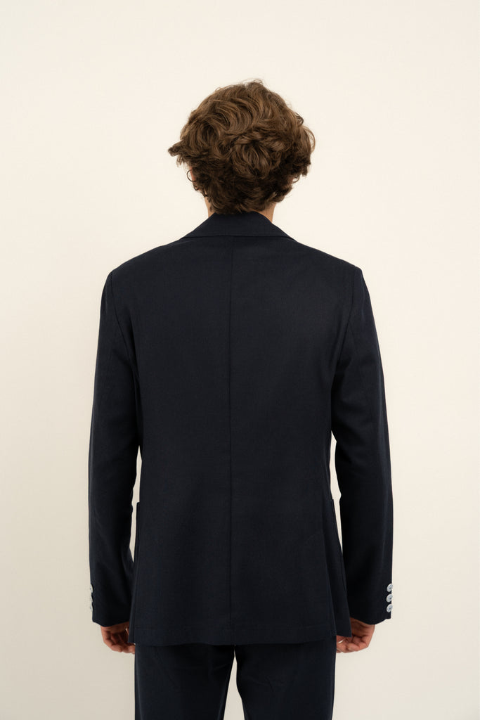 Romero McPaul - , Romero & McPaul, Newport Navy Linen Blazer