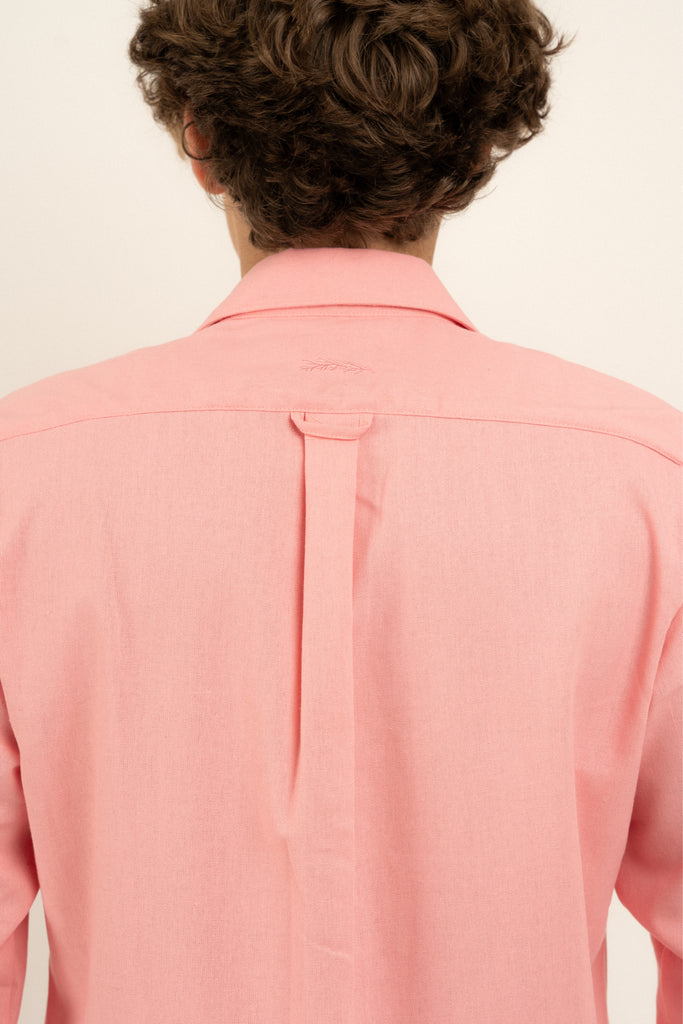 Romero McPaul - , Romero + McPaul, Cannes Pink Linen Shirt'25