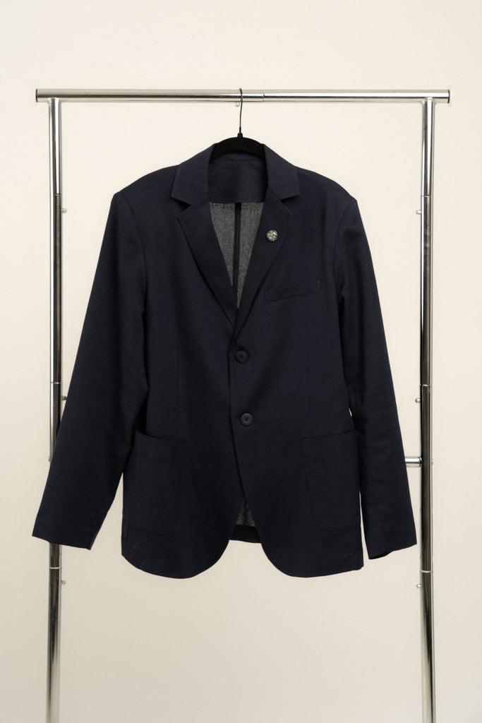 Romero McPaul - , Romero & McPaul, Newport Navy Linen Blazer