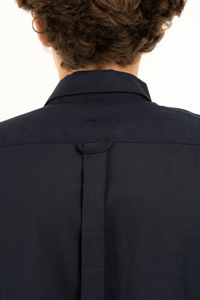 Romero McPaul - , Romero + McPaul, Cannes Navy Linen Shirt'25