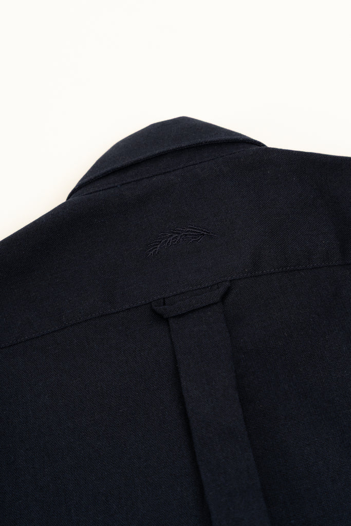 Romero McPaul - , Romero + McPaul, Cannes Navy Linen Shirt'25