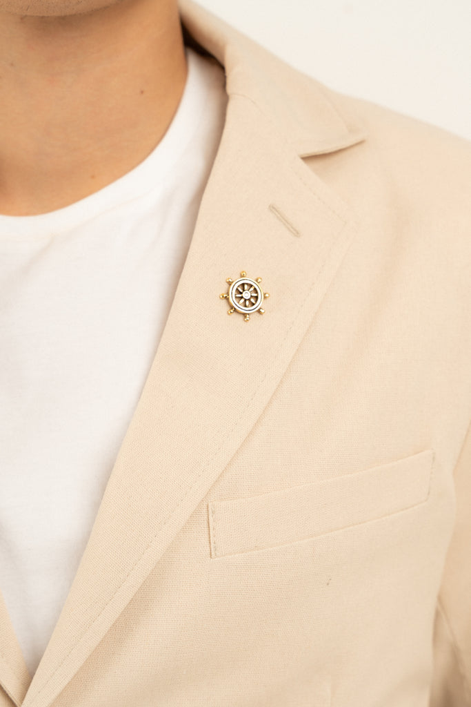 Romero McPaul - , Romero & McPaul, Newport Beige Linen Blazer