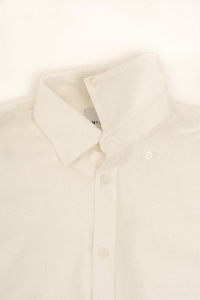 Romero McPaul - , Romero + McPaul, Cannes Ivory Linen Shirt'25
