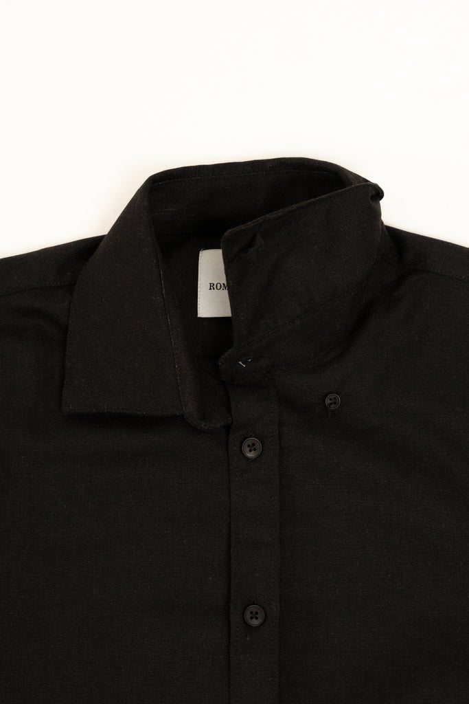 Romero McPaul - , Romero + McPaul, Cannes Black Linen Shirt'25