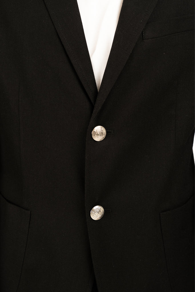 Romero McPaul - , Romero & McPaul, Newport Black Linen Blazer