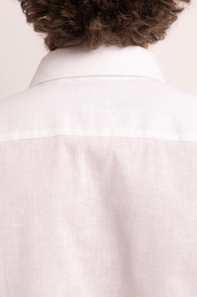 Romero McPaul - , Romero + McPaul, Cannes White Linen Shirt