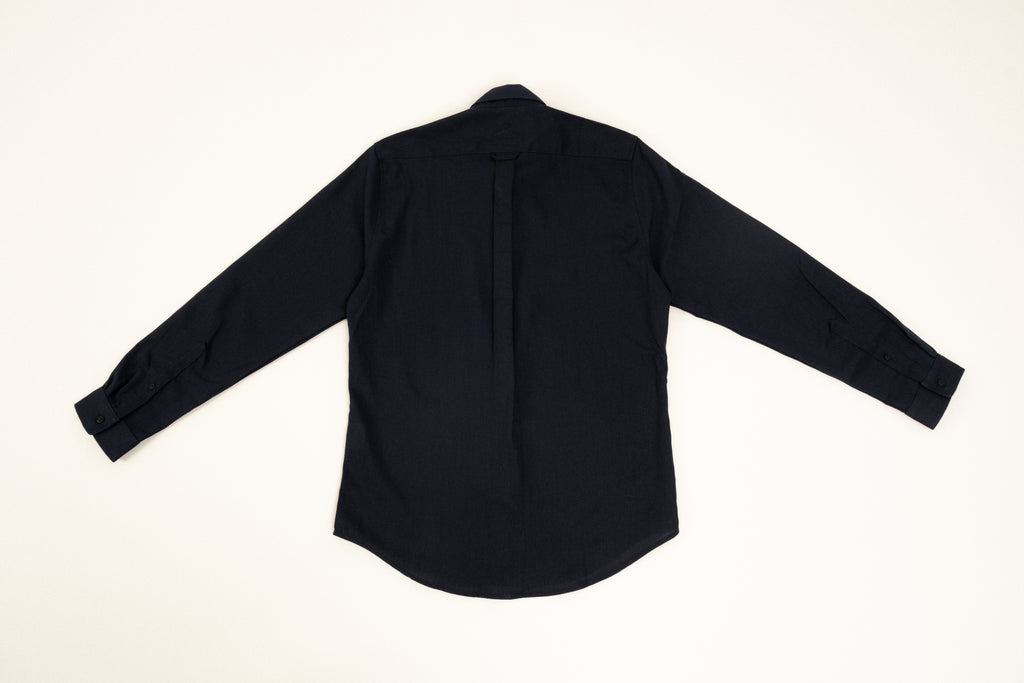 Romero McPaul - , Romero + McPaul, Cannes Navy Linen Shirt'25