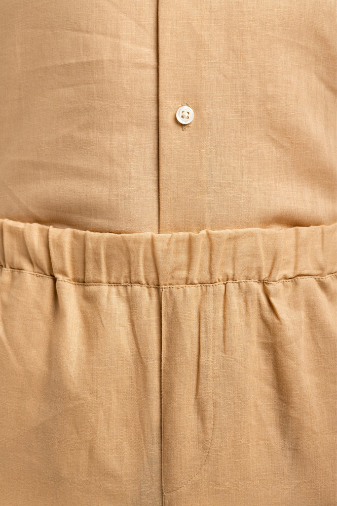 Romero McPaul - , Romero + McPaul, Bondi Caramel Linen Shorts