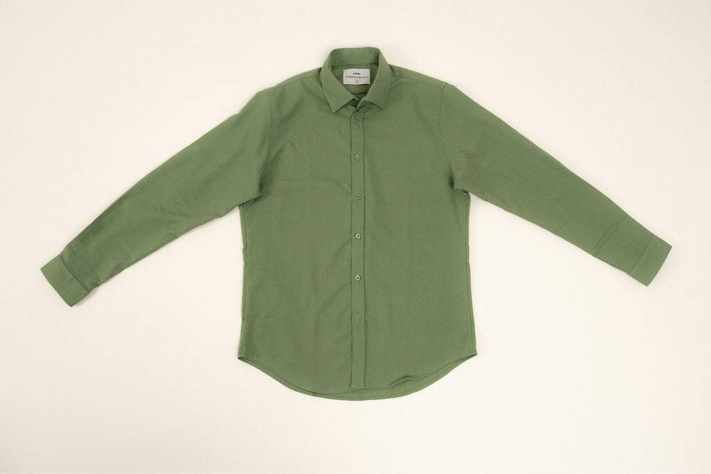 Romero McPaul - , Romero + McPaul, Cannes Green Linen Shirt'25